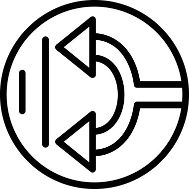 Ok. Web simgesi basit illüstrasyon