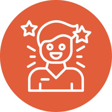 Mutlu yüz simgesi, vektör çizimi