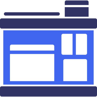 mağaza web simgesi basit illüstrasyon
