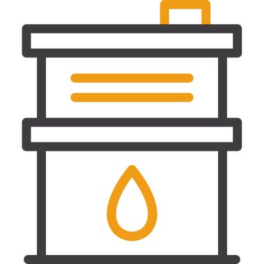 Petrol varili ikonu. Web için gaz tankı vektör simgelerinin basit çizimi