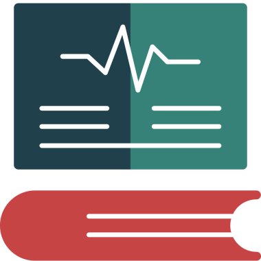 tıbbi rapor simgesi vektör illüstrasyonu