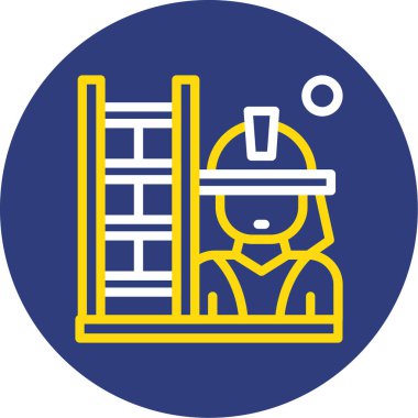 İnşaat işçisinin vektör çizimi