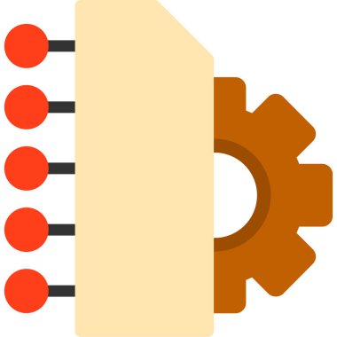 teçhizat ayarlama simgesi, basit vektör illüstrasyonu