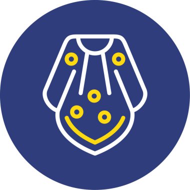 Bir köpek simgesinin vektör illüstrasyonu