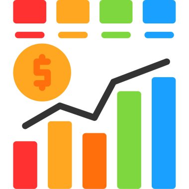 Dolar işareti vektör simgesi