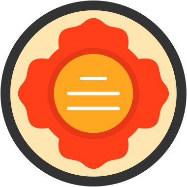 Düz stil Çin Yeni Yıl simgesi