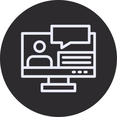 İş simgesinin vektör illüstrasyonu