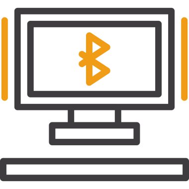 Bilgisayar. Web simgesi basit illüstrasyon