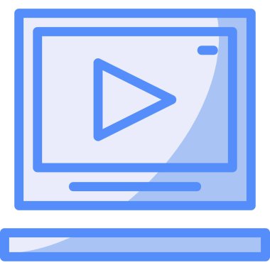 video simgesi vektör illüstrasyonu