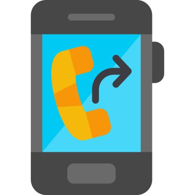 telefon çağrısı düz vektör simgesi