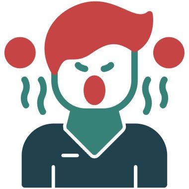 humma düz vektör simgesi