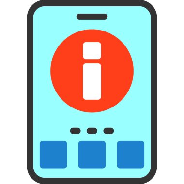 Uyarı telefon uyarısı simgesi - dış hat biçimi