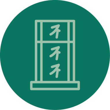 Japon geleneksel Japon sembolü vektör çizimi