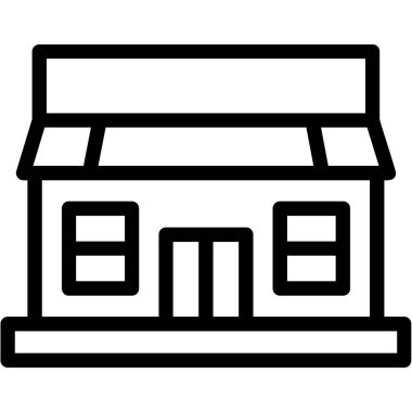 Dükkan. Web simgesi basit tasarım