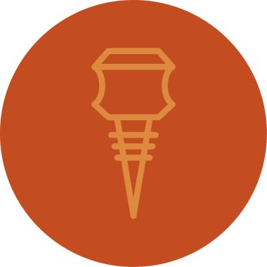 Bir b eksikliği simgesinin vektör çizimi