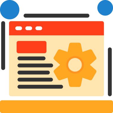 Tarayıcı ayarı simgesi - taslak biçimi