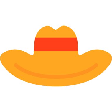 Kovboy şapkası beyaz arkaplanda izole