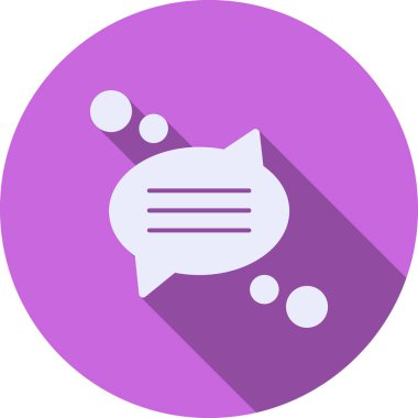 Sohbet mesaj simgesi - ana hatlar biçimi