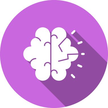 beyin ikonu vektör illüstrasyonu