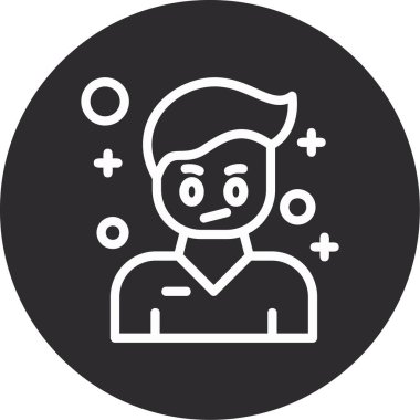 İnsan simgesinin vektör illüstrasyonu