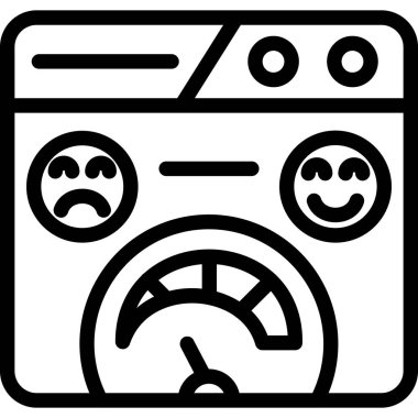 Üzücü. Web simgesi basit illüstrasyon