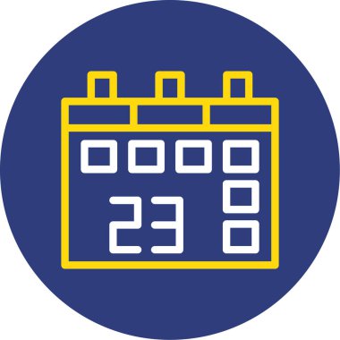 Takvim simgesi, vektör çizimi