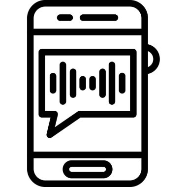 cep telefonu simgesi ana hatları vektörü. Online arama. Çağrı