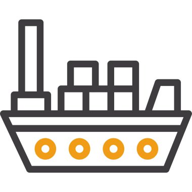 Sevkiyat. Web simgesi basit illüstrasyon