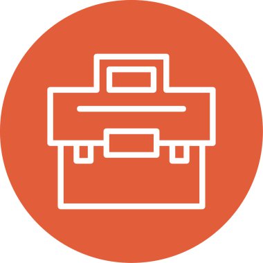 Evrak çantası simgesinin vektör illüstrasyonu