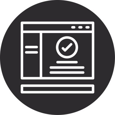 Tarayıcı. Web simgesi basit tasarım