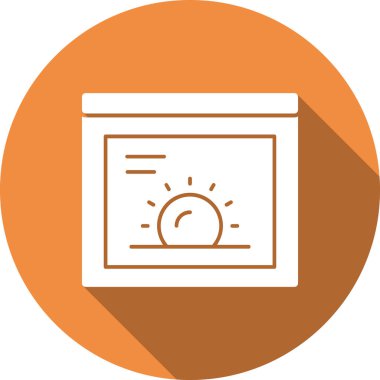 Web sayfası renk vektörü simgesi