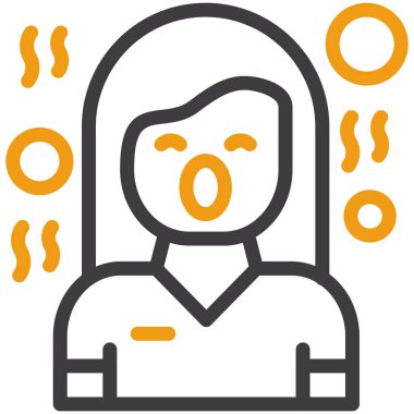 Kışın soğuk soğuk ikon - taslak biçimi