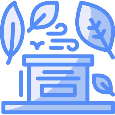 Yaprak. Web simgesi basit illüstrasyon