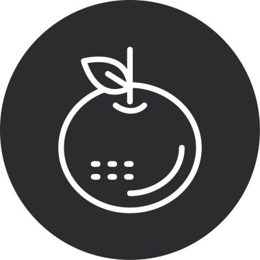 meyve ikonu vektör illüstrasyonu