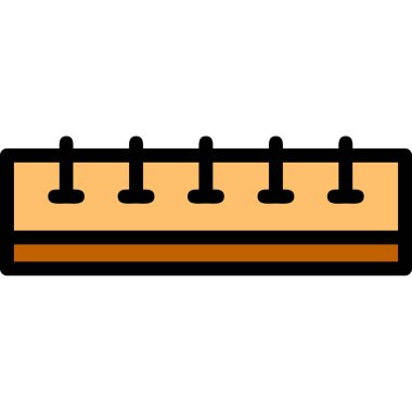 Tahta çit. Web simgesi basit illüstrasyon