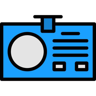 Kamera. Web simgesi basit illüstrasyon