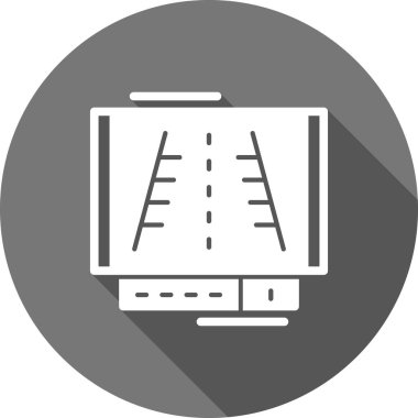 Dizüstü bilgisayar simgesi vektör çizimi