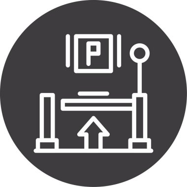 Modern bir simgenin vektör illüstrasyonu