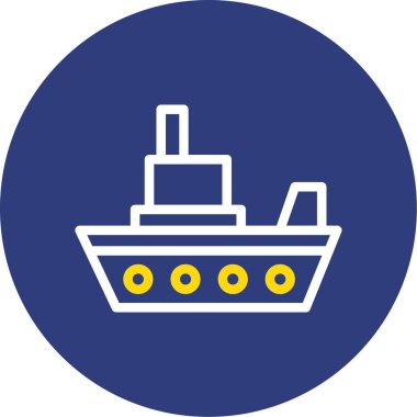 tekne simgesi, vektör illüstrasyonu