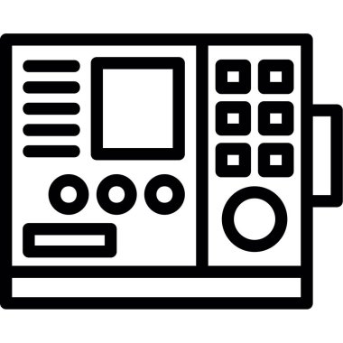 video kamera ikonu vektör illüstrasyonu