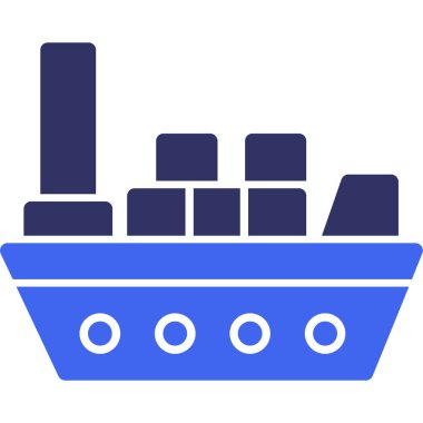 kargo. Web simgesi basit illüstrasyon