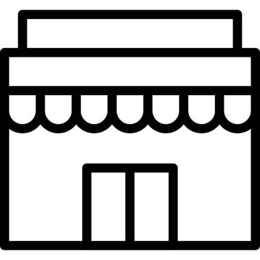 Mağaza kutsal kişilerin resmi, vektör çizim