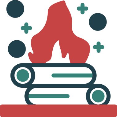 Yangın. Web simgesi basit tasarım