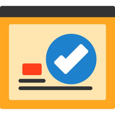 işaret simgesini işaretle, vektör illüstrasyonu