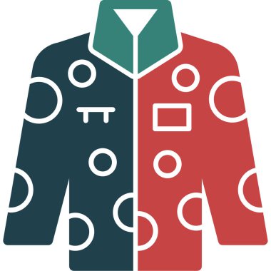 kışlık kıyafet vektör simgesi