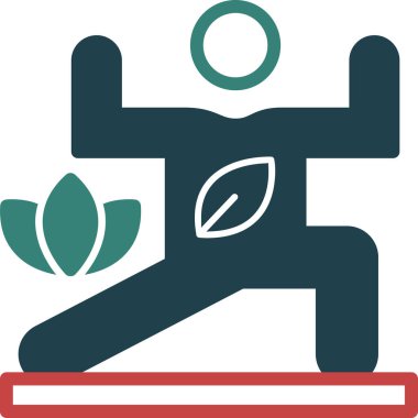 Bir bitki simgesinin vektör illüstrasyonu