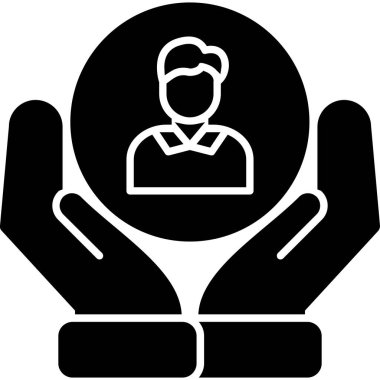 iş adamı simgesi vektör illüstrasyonu