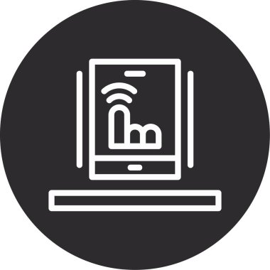 Moda biçimi izole edilmiş arkaplanda wifi simgesi