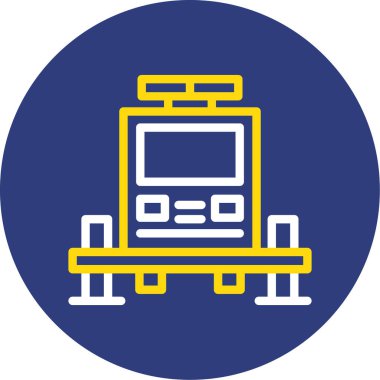 Monitör. Web simgesi basit illüstrasyon