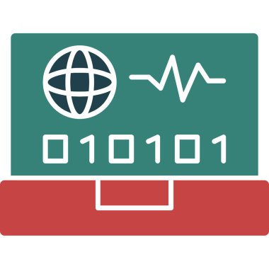 Bir haritanın modern simgesinin vektör illüstrasyonu